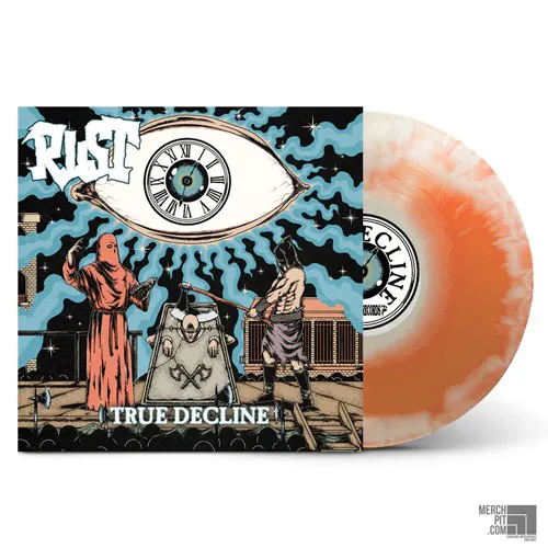 RUST ´True Decline´ Orange & White Swirl Vinyl