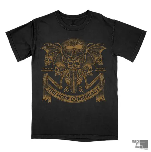 THE HOPE CONSPIRACY ´Tools Of Oppression / Rule By Deception´ Black Comfort Colors T-Shirt