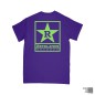 Mobile Preview: REVELATION RECORDS ´Neon Green Logo´ - Purple T-Shirt - Back
