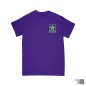 Mobile Preview: REVELATION RECORDS ´Neon Green Logo´ - Purple T-Shirt - Front