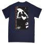 Mobile Preview: Rückseite - YOUTH OF TODAY ´We're Not In This Alone´ design auf Navy blauem T-Shirt