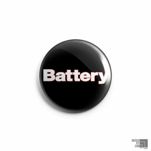 BATTERY ´Logo On Black´ Button