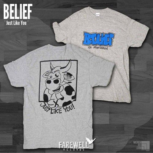 BELIEF ´Just Like You´ - Sports Grey T-Shirt