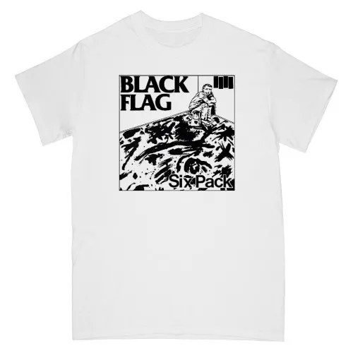 BLACK FLAG ´Six Pack´ - White T-Shirt