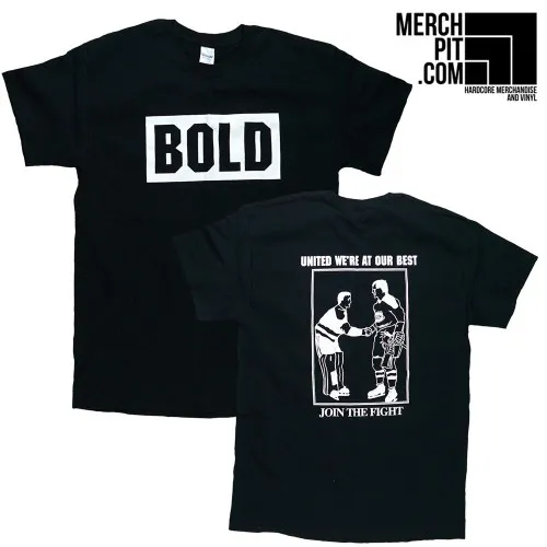 BOLD ´Join The Fight´ - Black T-Shirt