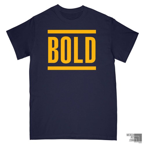 BOLD "OG Logo" - Navy Blue T-Shirt - Front