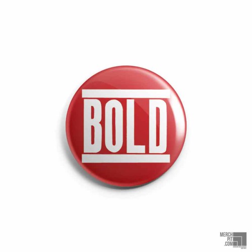 BOLD ´Logo On Red´ - Button