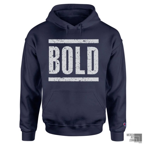 BOLD ´Today We Live´ - Navy Blue Hooded Sweatshirt