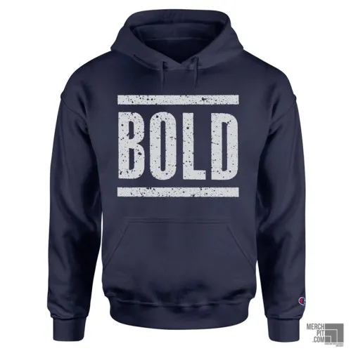 BOLD ´Today We Live´ - Navy Blue Hooded Sweatshirt