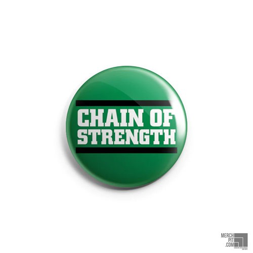 CHAIN OF STRENGTH ´Logo on Green´ - Button