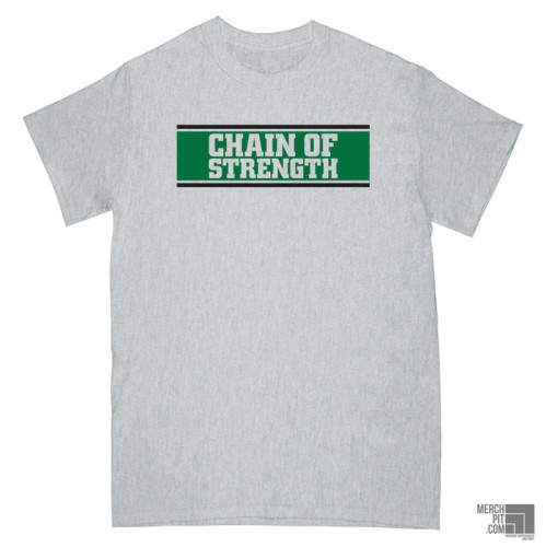 CHAIN OF STRENGTH ´C.O.S.´ - Sports Grey T-Shirt - Front