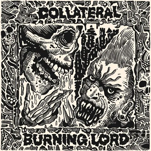 BURNING LORD & COLLATERAL – Split Albumcover (Front)