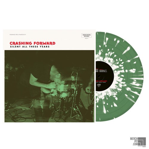 CRASHING FORWARD ´Silent All These Years´ Green w/ White Splatter Vinyl
