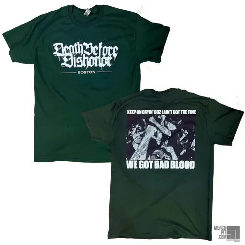 DEATH BEFORE DISHONOR ´Bad Blood´ - Forest Green T-Shirt