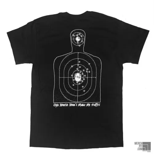 DEATH BEFORE DISHONOR – Target (Black T-Shirt, Back)