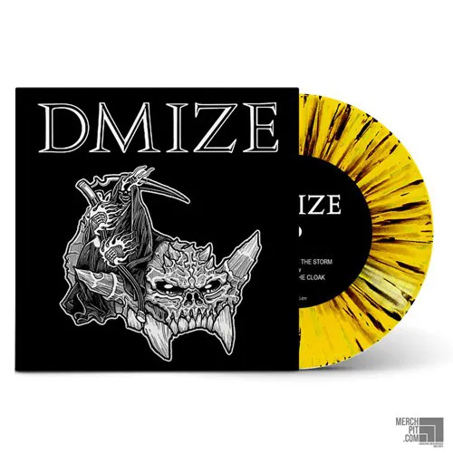 DMIZE ´Calm Before The Storm b/w Beneath The Cloak´ Yellow with Black Splatter Vinyl