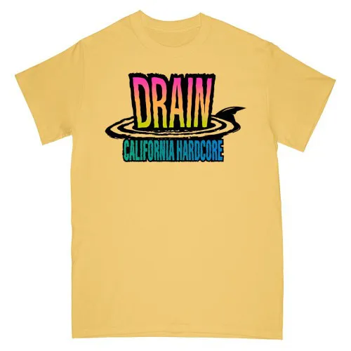 DRAIN ´California Hardcore´ - Banana Yellow T-Shirt Front