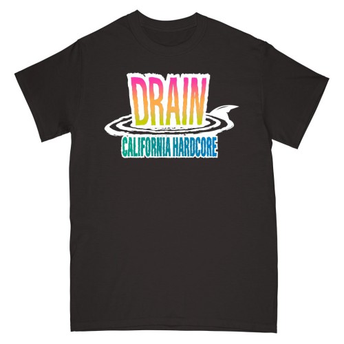 DRAIN ´California Hardcore´ - Black T-Shirt Front