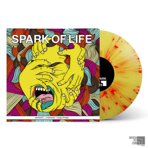 FREEWILL & SPARK OF LIFE ´Split´ Yellow w/ Red Splatter Vinyl