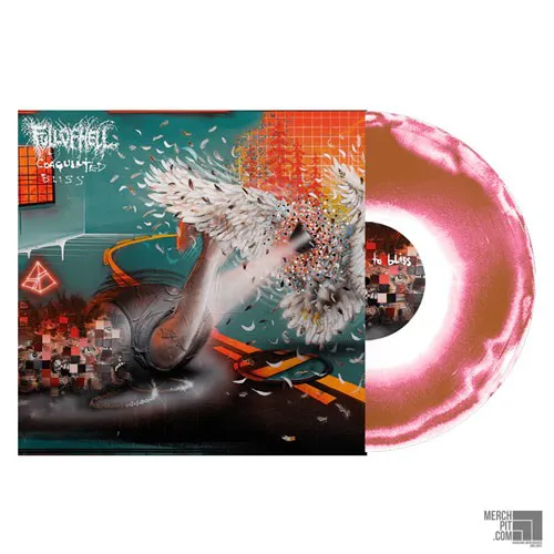 FULL OF HELL ´Coagulated Bliss´ Pink, White, Bown Mix Vinyl