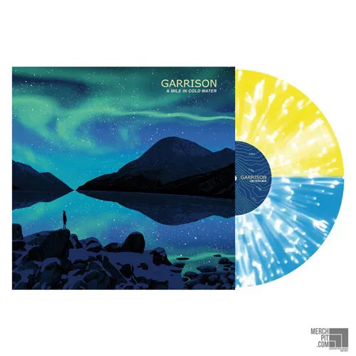 GARRISON ´A Mile In Cold Water´ Half Blue & Half Yellow w/ White Splatter