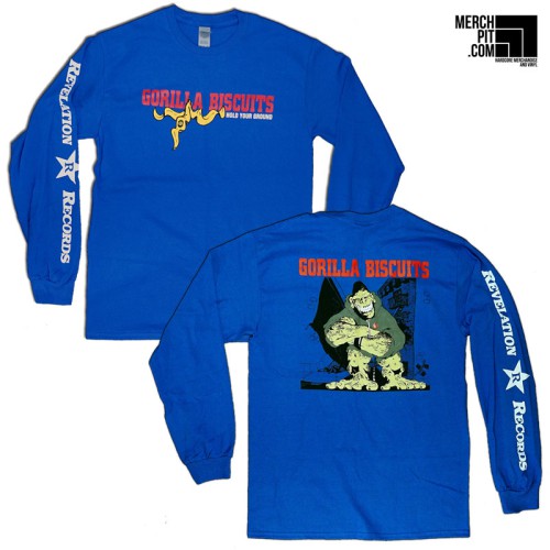 GORILLA BISCUITS ´Hold Your Ground´ - Royal Blue Longsleeve