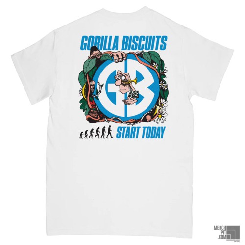 GORILLA BISCUITS ´Jungle´ - White T-Shirt - Back