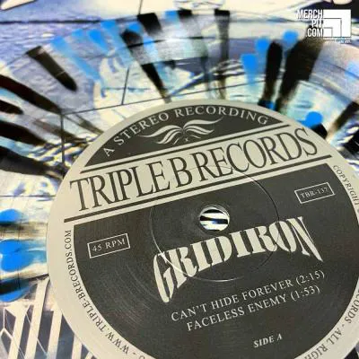 GRIDIRON "Loyality At All Costs" 7" - Clear w/ Black & Blue Splatter