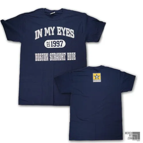 IN MY EYES ´Boston Straight Edge´ - Navy Blue T-Shirt