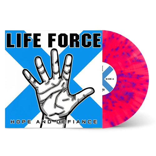 LIFE FORCE ´Hope And Defiance´ Pink with Blue Splatter Vinyl