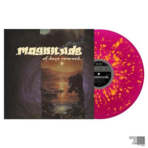 MAGNITUDE ´Of Days Renewed´ Clear Purple w/ Neon Orange Splatter Vinyl