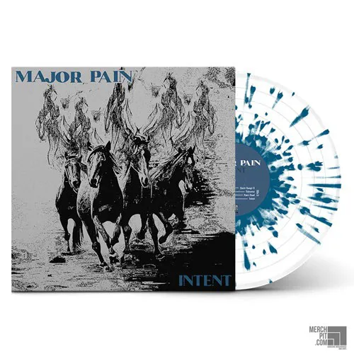 MAJOR PAIN ´Intent´ Clear With Blue Splatter Vinyl