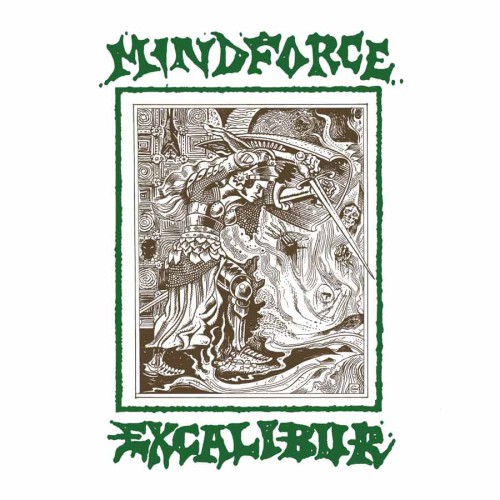 MINDFORCE ´Excalibur´ Album Cover Artwork Sixth Press