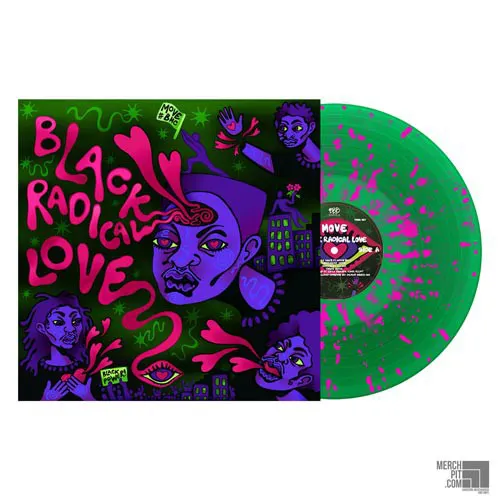 MOVE ´Black Radical Love´ Green with Neon Pink Splatter