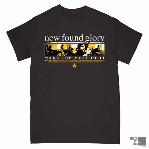 NEW FOUND GLORY ´Make The Most Of It´ - Black T-Shirt - Vorderseite