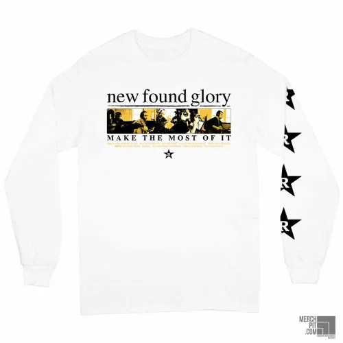 NEW FOUND GLORY ´Make The Most Of It´ - White Longsleeve - Vorderseite