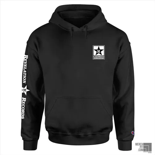 PAINT IT BLACK ´Broadcasting´ - Black Hooded Sweatshirt