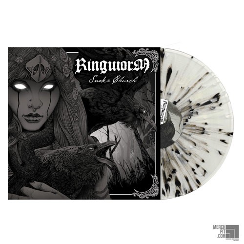 RINGWORM ´Snake Church´ Milky Clear w/ Black & White Splatter Vinyl
