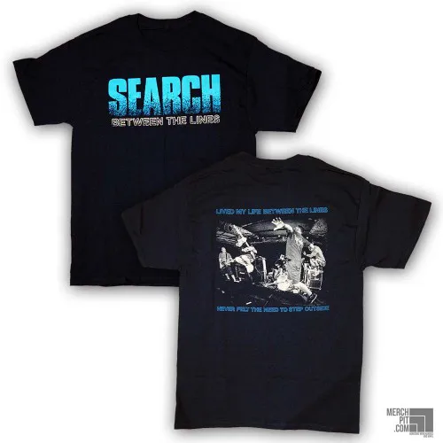 SEARCH ´Between The Lines´ - Black T-Shirt