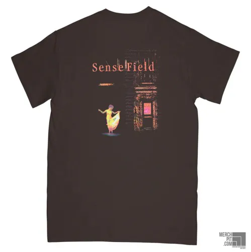 SENSE FIELD ´Building´ Chocolate T-Shirt - Back