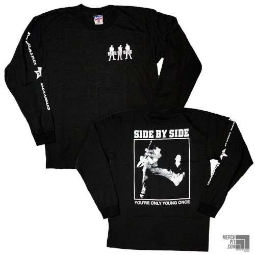 SIDE BY SIDE ´You're Only Young Once´ - Black Longsleeve
