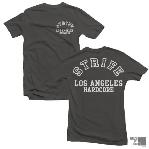 STRIFE ´Los Angeles Hardcore´ - Pepper Black Comfort Color T-Shirt