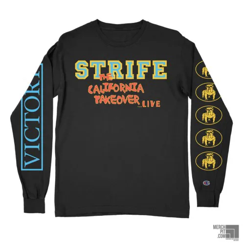 STRIFE ´The California Takeover Live´ Black Champion Longsleeve - Front