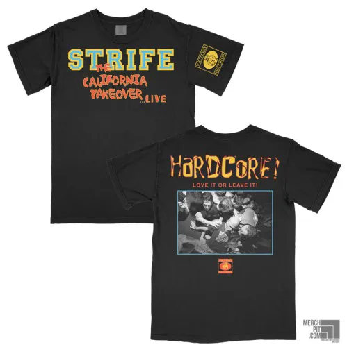STRIFE ´The California Takeover Live´ Black Comfort Colors T-Shirt