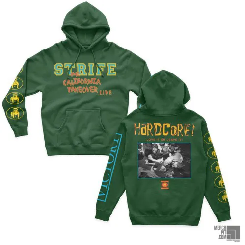 STRIFE ´The California Takeover Live´ Forest Green Hoodie