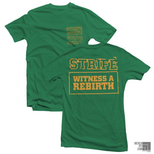 STRIFE ´Witness A Rebirth Box Logo´ - Grass Green T-Shirt