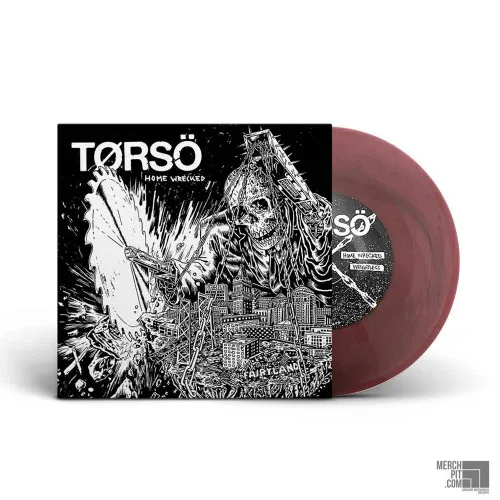 TORSÖ ´Home Wrecked´ Magenta With Black Swirls Vinyl