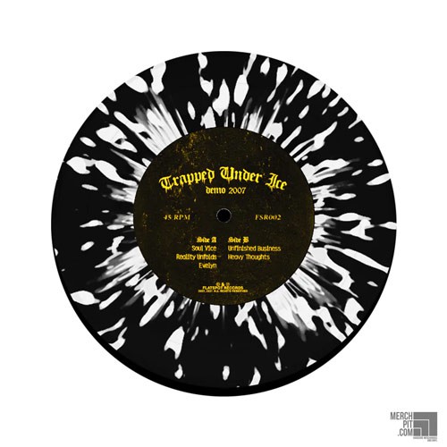 TRAPPED UNDER ICE ´Demo 2007´ Black w/ White Splatter Vinyl
