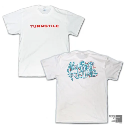 TURNSTILE ´Nonstop Feeling´ Design weißes T-Shirt