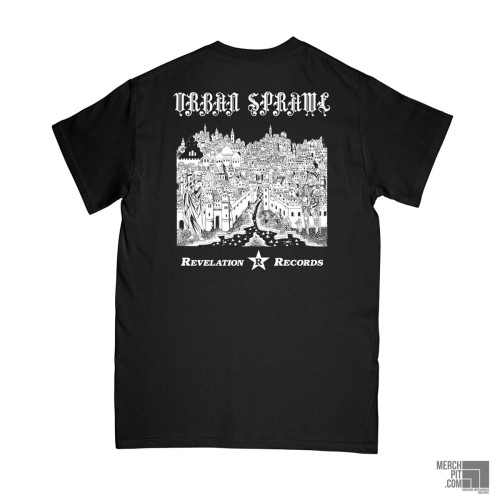 URBAN SPRAWL ´Concrete Altar´ - Black T-Shirt - Back